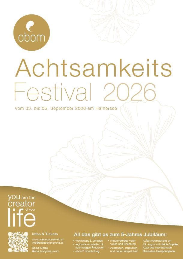 Achtsamkeitsfestival 2026 - obom® Auftaktveranstaltung