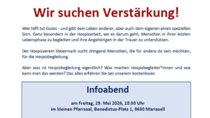 Informationsabend Hospizaufbauseminar