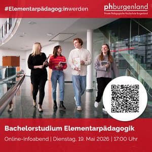 Online-Infoveranstaltung: Bachelorstudium Elementarpädagogik