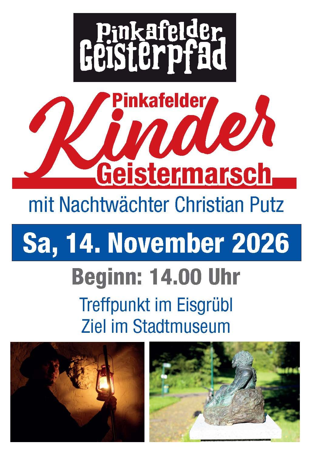 Pinkafelder Kinder-Geistermarsch mit Nachtwächter Christian Putz