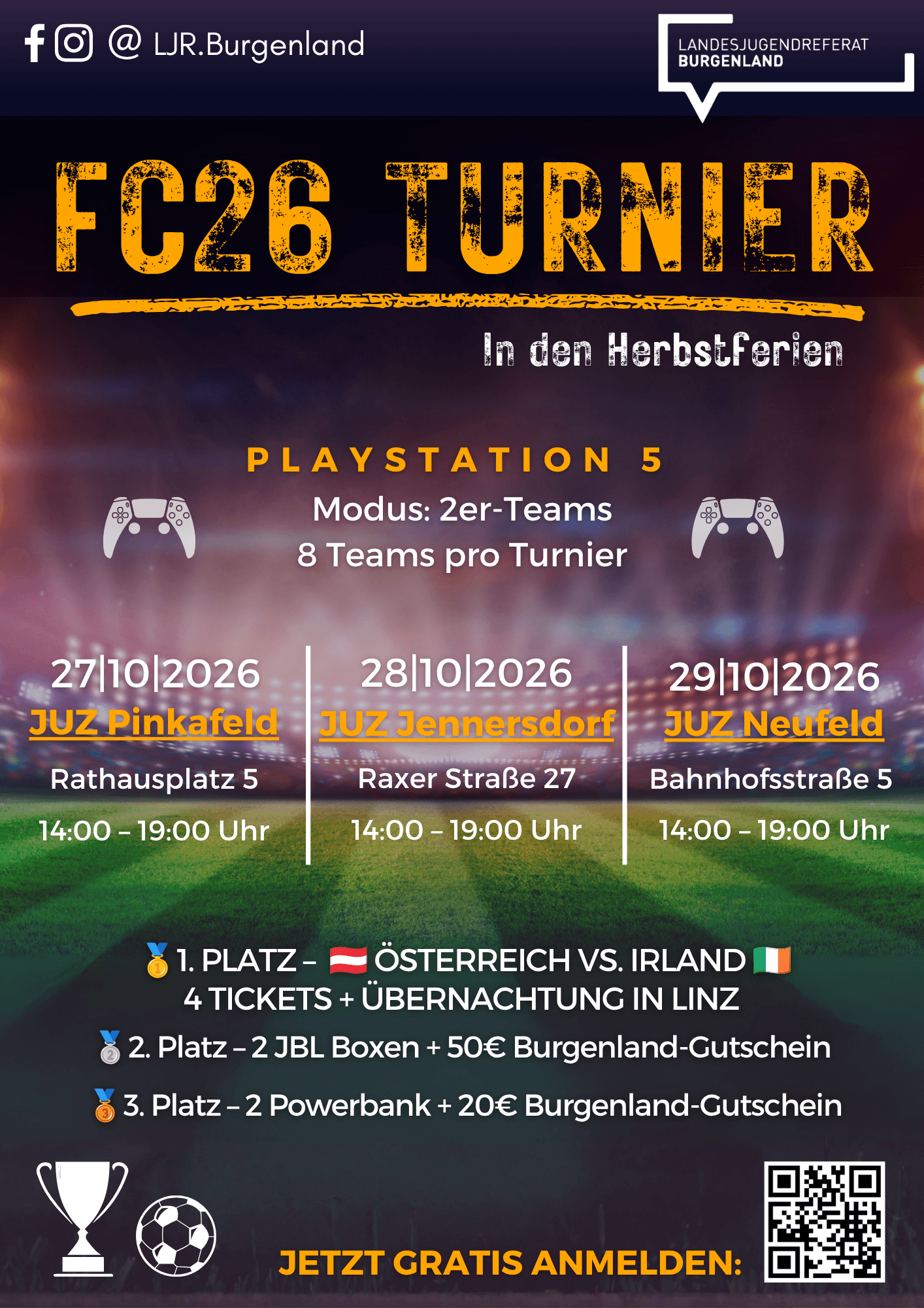 FC26-Turnier im Jugendraum Pinkafeld