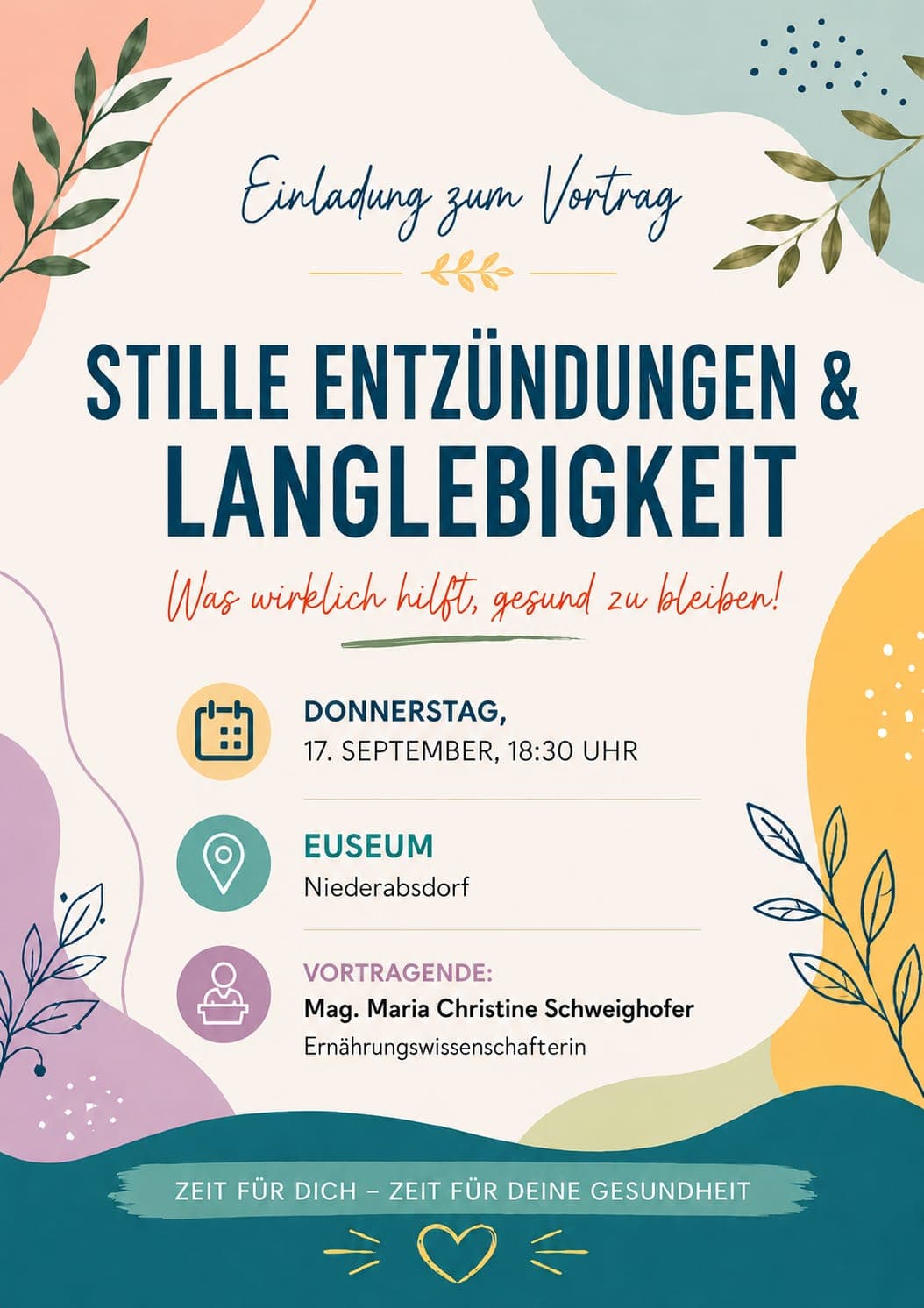 Vortrag: Stille Entzündungen und Langlebigkeit