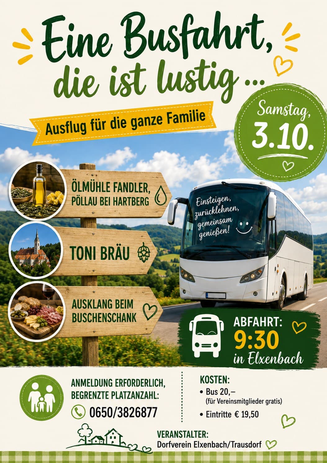 Eine Busfahrt, die ist lustig …