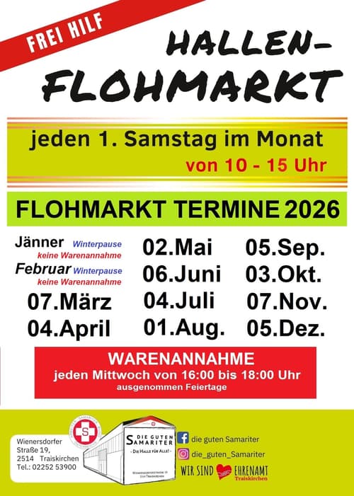 Hallen-Flohmarkt des ASBÖ Traiskirchen-Trumau