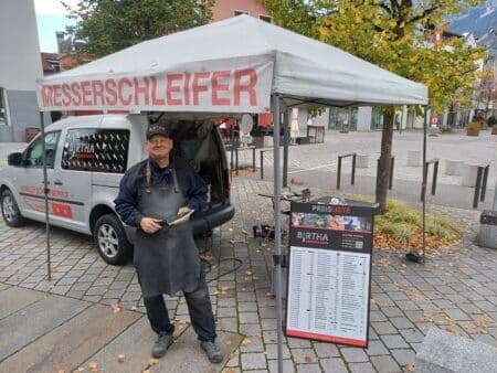 Mobiler Messerschleifer