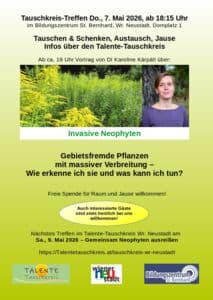 Tauschkreis-Treffen WN mit Vortrag