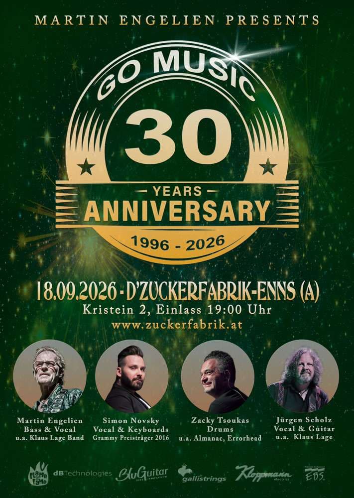 MARTIN ENGELIEN / SIMON NOVSKY / JÜRGEN SCHOLZ / ATHANASIOS ZACKY TSOUKAS - GO MUSIC - 30 YEARS ANNIVERSARY