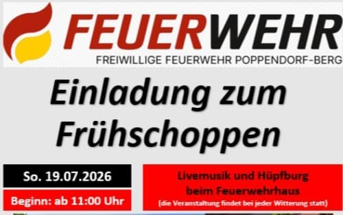 Frühschoppen der Feuerwehr Großpetersdorf
Sonntag