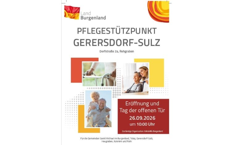 Pflegestützpunkt Gerersdorf-Sulz: Eröffnung und Tag der offenen Tür