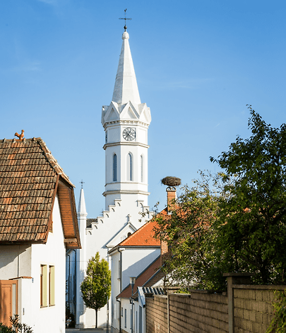 Kirchenheurigen Evangelische Kirche Mörbisch