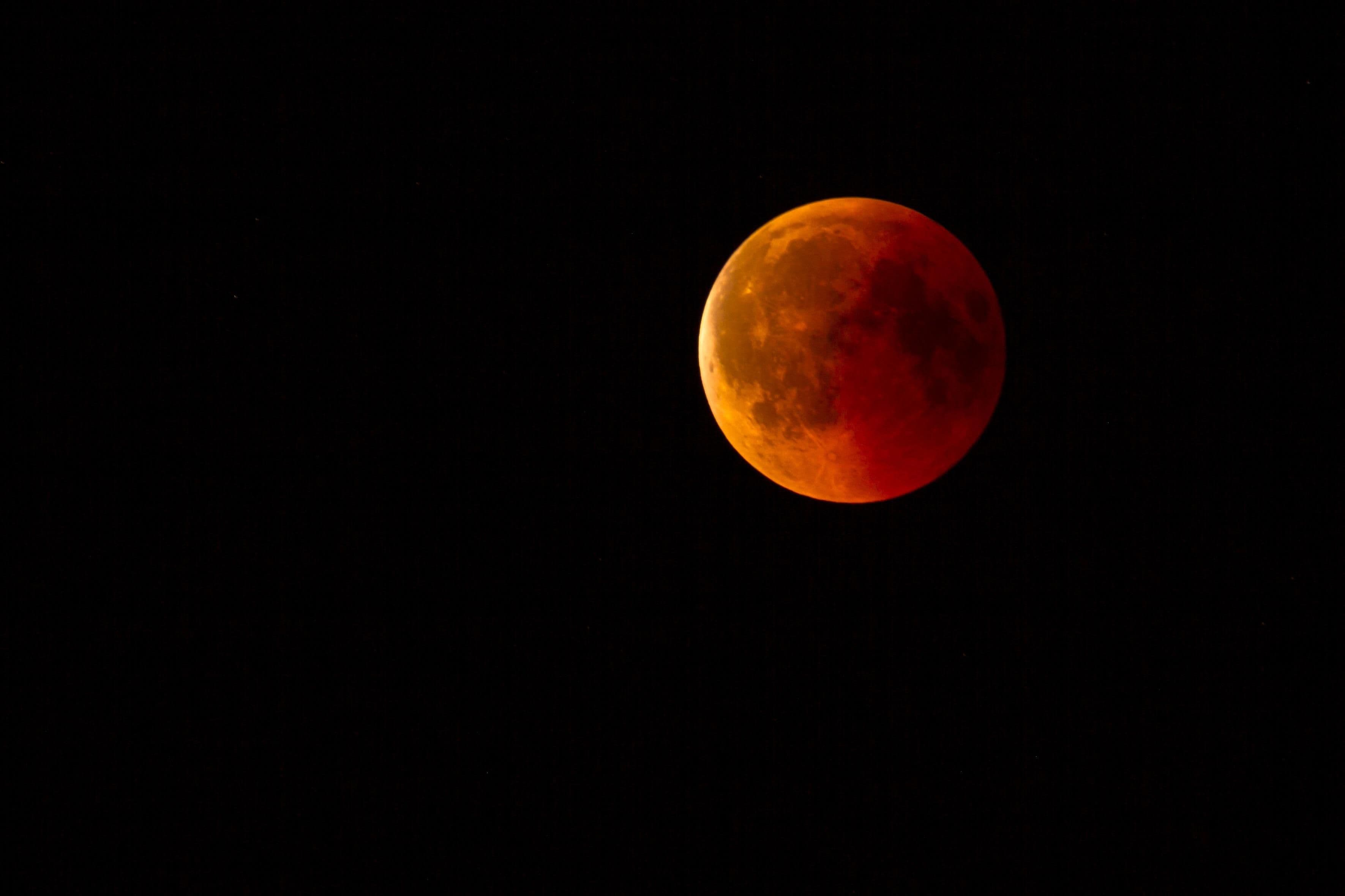 Mondfinsternis in den Morgenstunden