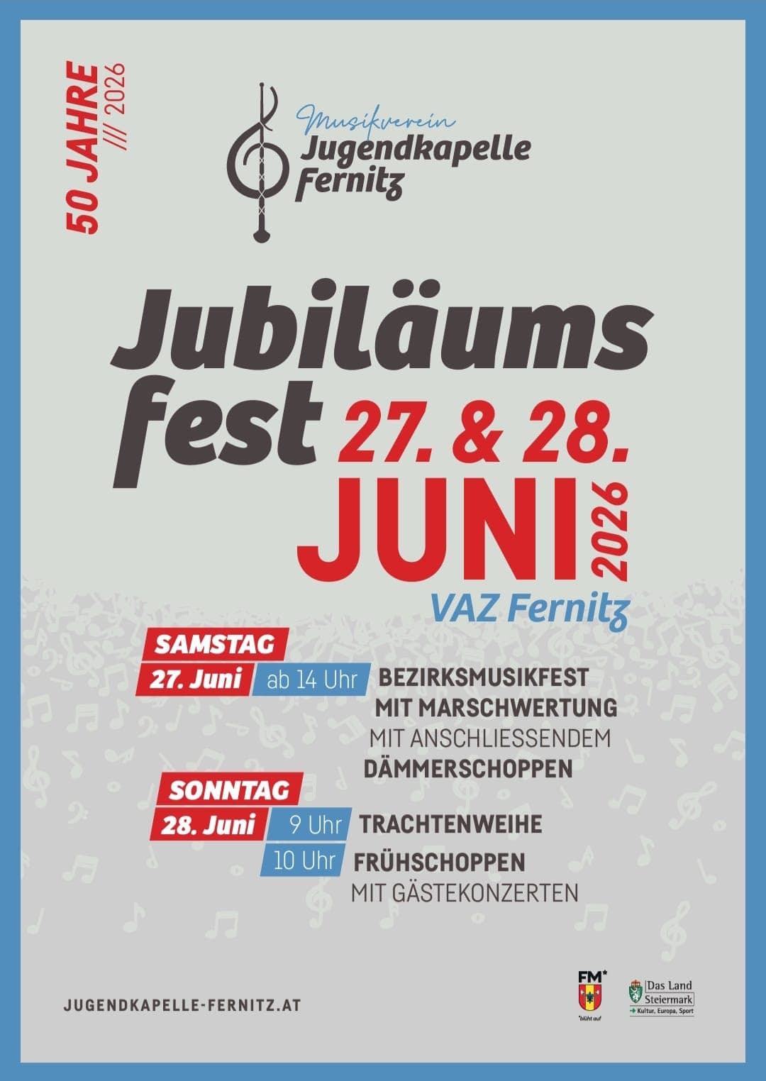 Jubiläumsfest 50 Jahre Musikverein Jugendkapelle Fernitz