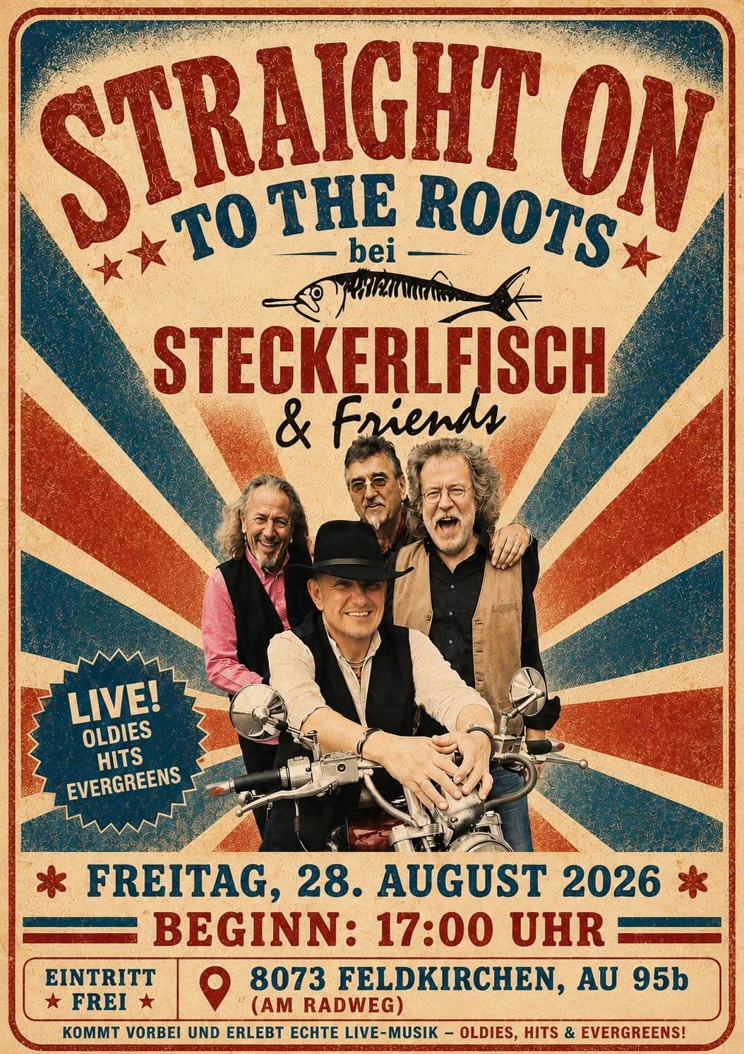 Straight On bringt Oldies, Hits und Evergreens nach Feldkirchen