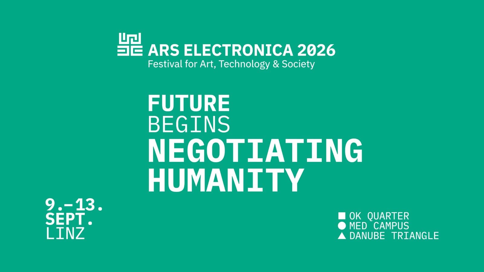 NEGOTIATING HUMANITY // Ars Electronica Festival 2026