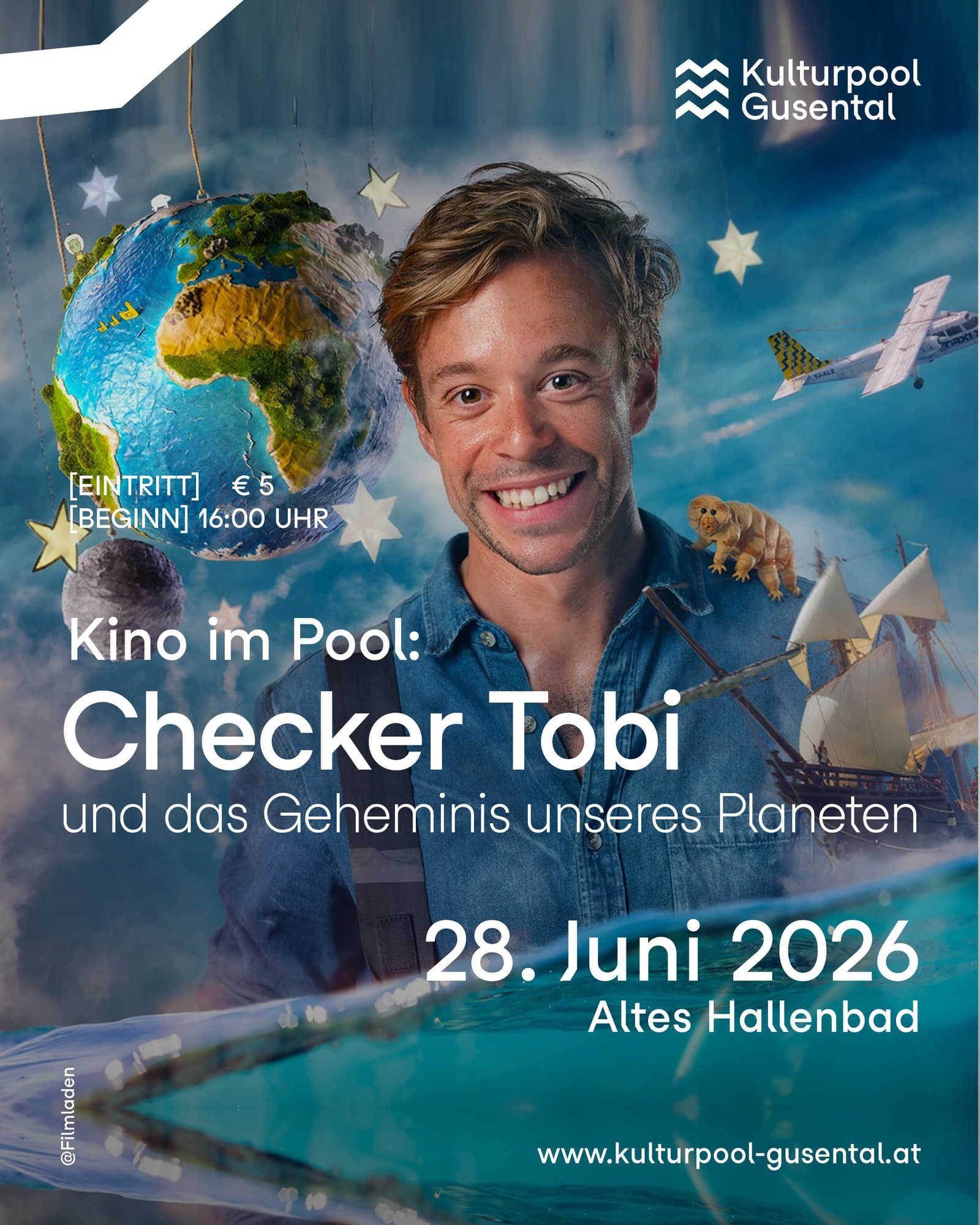 Kino im Pool: Checker Tobi