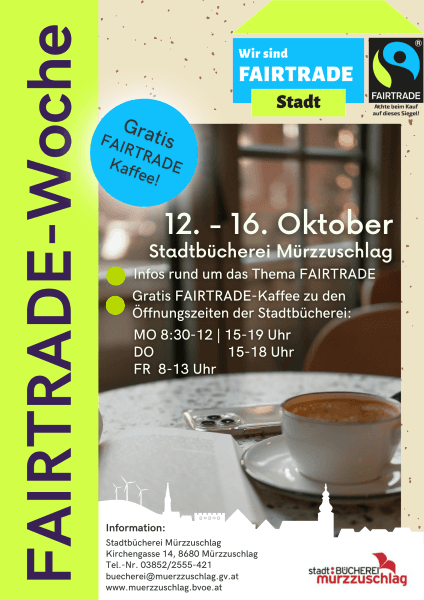 FAIRTRADE-Woche in der Stadtbücherei Mürzzuschlag