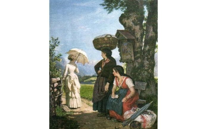 Die Herrschaft aus der Stadt auf Sommerfrische