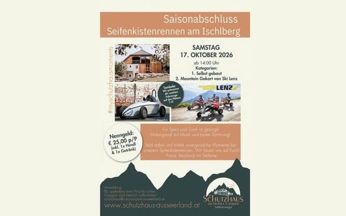Saisonabschluss und Seifenkistenrennen am Ischlberg