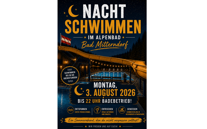 Nachtschwimmen im Alpenbad