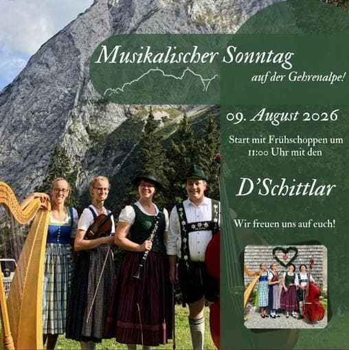 Musikalischer Sonntag auf der Gehrenalpe