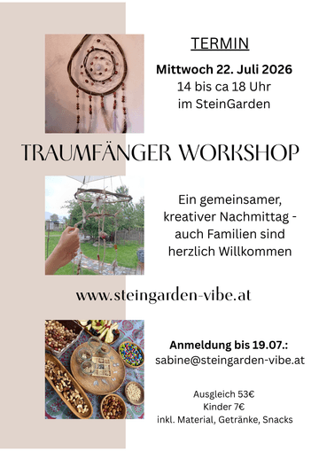 Traumfänger Workshop im SteinGarden