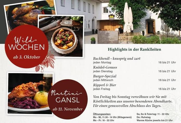 Wildwochen im Bierhotel Ranklleiten