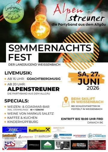SOMMERNACHTSFEST - Landjugend Weißenbach
