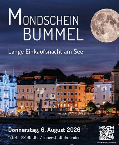 Gmundner Mondscheinbummel - Lange Einkaufsnacht am See