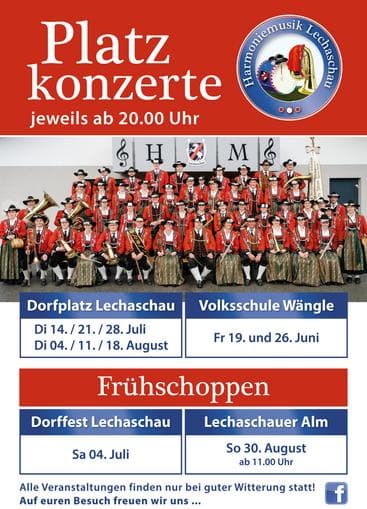 Open-air concert by Harmoniemusik Lechaschau