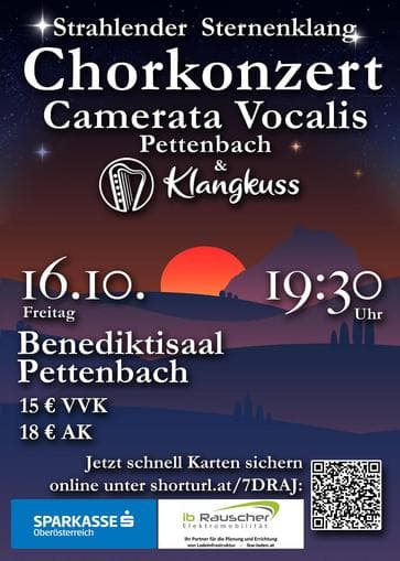 Stahlender Sternenklang - Chorkonzert der Camerata Vocalis Pettenbach