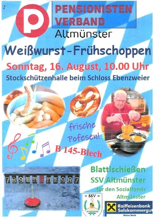 Weißwurst-Frühschoppen vom Pensionistenverband