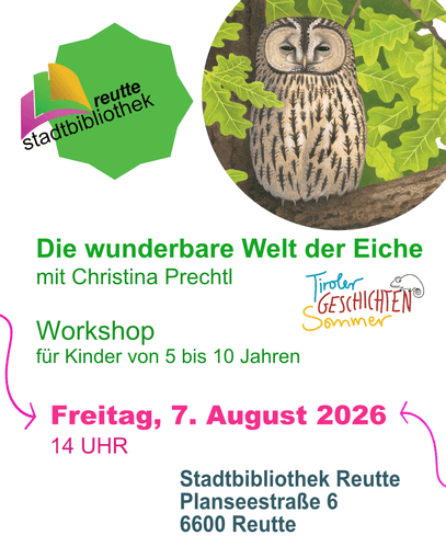 Vorlesen und Basteln: Kommt ein Alligator in die Stadt | Stadtbibliothek Reutte