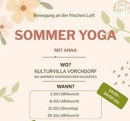 Sommer Yoga mit Anna