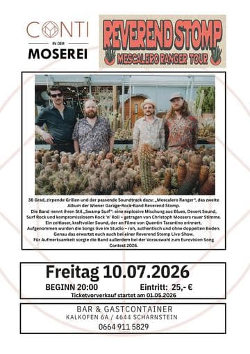 Konzert: Reverend Stomp
