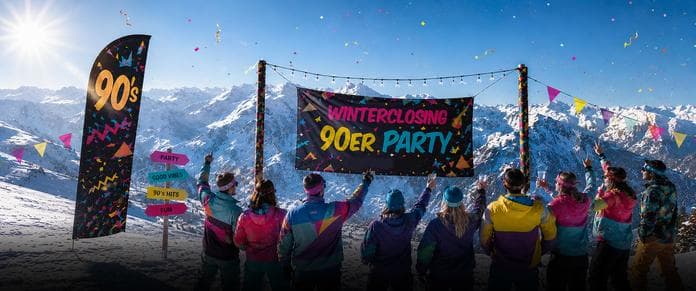 Hochzeiger Winterclosing: 90er Pistenparty