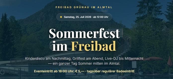 Sommer-Party im Schwimmbad Grünau