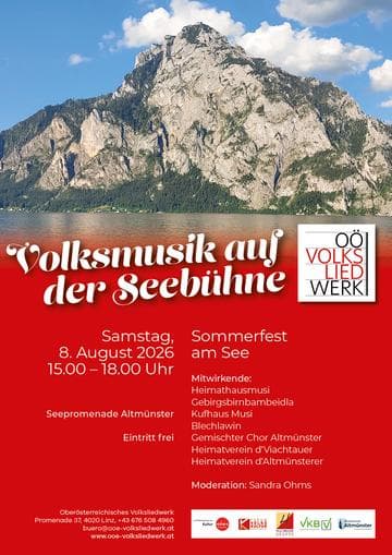 Volksmusik auf der Seebühne mit dem OÖ. Volksliedwerk