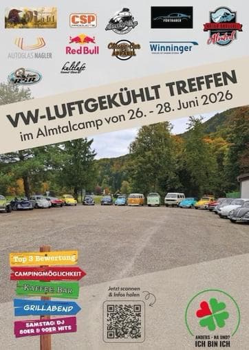VW-Luftgekühlt Treffen im Almtalcamp