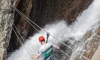 Klettersteigtour am Simmswasserfall