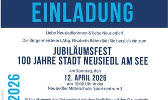 Jubliäumsfest 100 Jahre Stadt Neusiedl am See