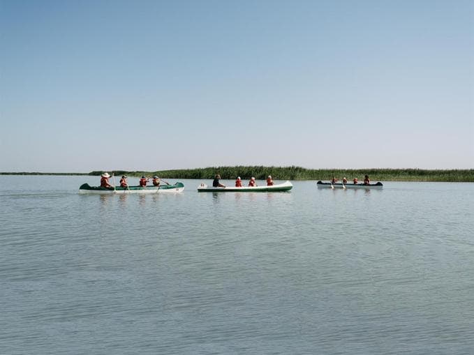 Kanutour am Neusiedler See