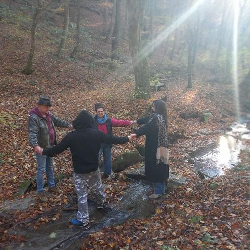 Tanzen im Wald
