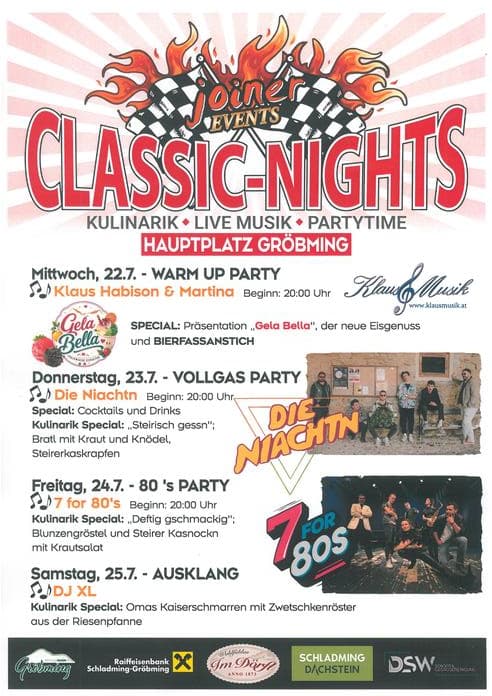 Classic Nights-Rahmenprogramm Ennstal-Classic