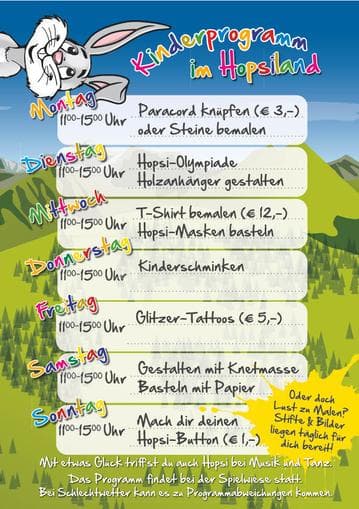 Kinderprogramm im Hopsiland Planai