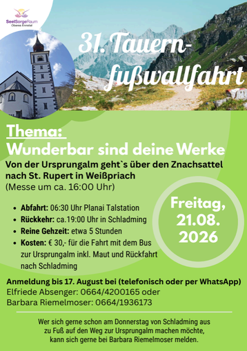 31. Tauernfußwallfahrt