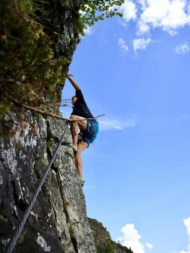 Klettersteig "Franzl" (C/D), Gasselwand auf der Reiteralm