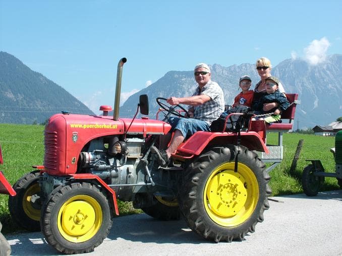 Traktorfahren am Pürcherhof