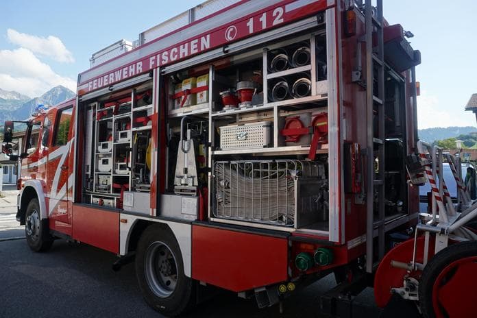 Besuch der Feuerwehr in Fischen