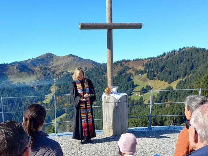 Berggottesdienst an der Bergstation der Hörnerbahn