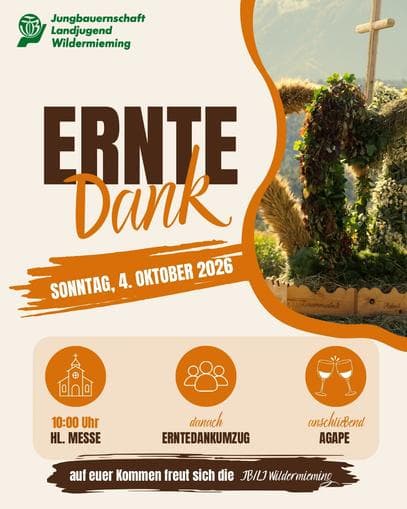 Erntedankfest mit der Jungbauern/ Landjugend Wildermieming